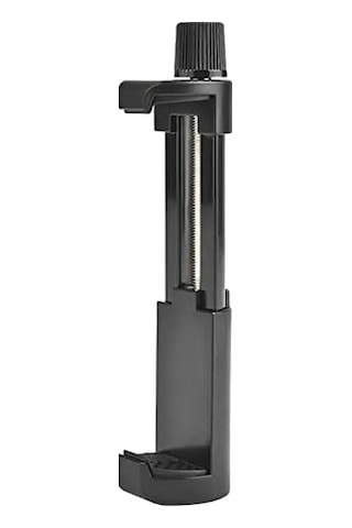 Dikey Ve Yatay Açılabilir Profesyonel Fotoğraf Ve Video Çekim Aparatı Kolay Taşınabilir Ergonomik Min 5cm Max 10cm Telefon Tutucu Tripod Başlık Aparatı Siyah -
