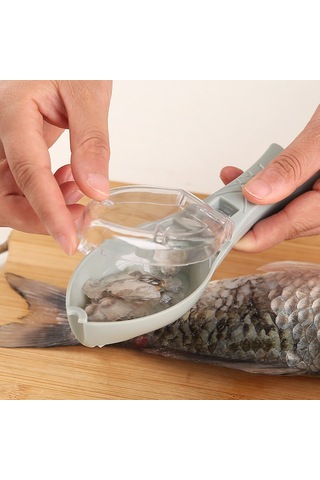 Pazly-elle Balık Pulu, Balık Pulu, Kapaklı, Ev, Mutfak Aletleri, Balık Pulu Kazıma, Plastik Kazıma, Balık Pulu Kazıma Yeşil