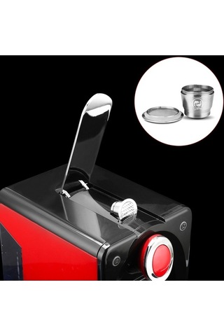Flybuy Yeniden Paslanmaz Nespresso Makineleri Kullanılabilir Kapsül Kahve İçin Filtre Dolum Çelik Bardağı Jm