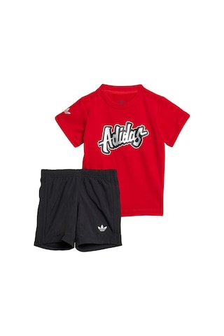 Adidas Bebek Kırmızı Bebek Esofman Takımı Short Tee Set Jc9102 Kırmızı