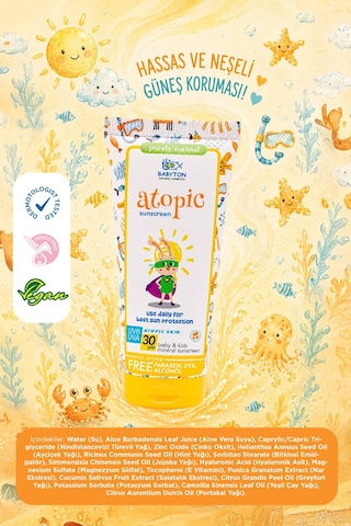 Babyton Atopik Cilt Güneş Kremi 100 ML