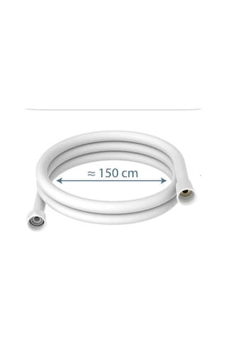 Rudi Armatür Beyaz Üstün Kalite Kopmaz 150 Cm Lüx Hortum Beyaz