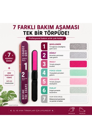 Çok Amaçlı Törpü 7in1 Cep Boy Törpü Hediyeli