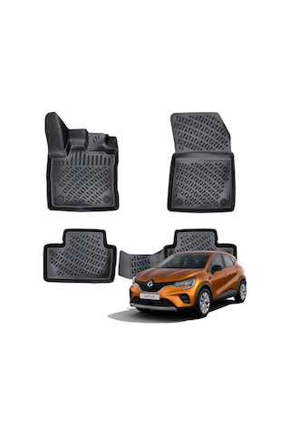 Renault Captur 3D Havuzlu Paspas 2020-