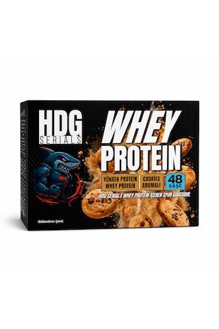 Hdg Serials Whey Protein Cookie Aromalı 48'li Saşe 30 G Protein Kurabiye