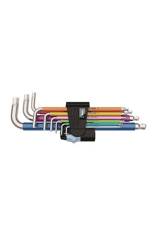 Wera 3950-9 Top Baş Paslanmaz Renkli Alyan Set 05022669001
