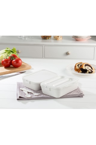 Madame Coco Diurne Dikdörtgen Beslenme Kutusu Saklama Kabı 1ksakl039313x17,5x9,5 Cm-soft Ekru Çok Renkli