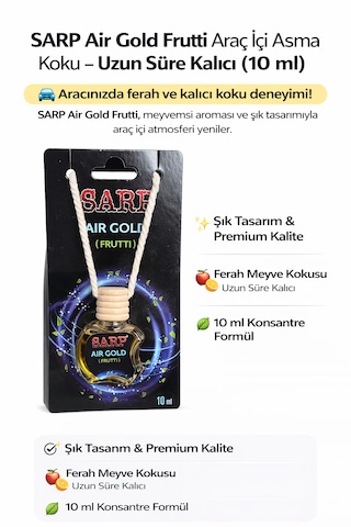 Sarp Araç İçi Ayna Askı Kokusu 10ml Furitti 10 Ml
