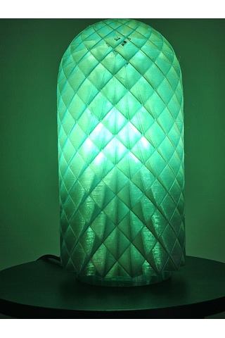 Modern Dekoratif Masa Lambası Ve Gece Lambası - 16 Renk Rgb Kumandalı - 3d Tasarım Frozen & Antik Serisi Kahverengi