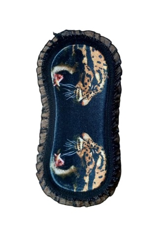 Pazarız Uyku Göz Bandı Maskesi Işık Önleyici Gözlük Maske Bant Eye Mask Leopar