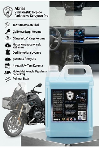 Vinil Plastik Aksam Torpido Motor Koruyucu Ve Parlatıcı Pro 5lt