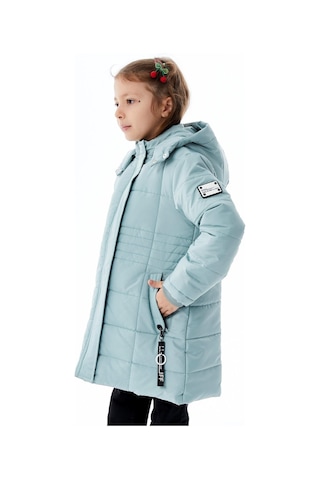 Benitto Kids Kız Çocuk Kapüşonlu Kışlık Şişme Mont 51355 Yeşil