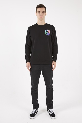 The Colour Siyah O-yaka Sweatshırt Siyah