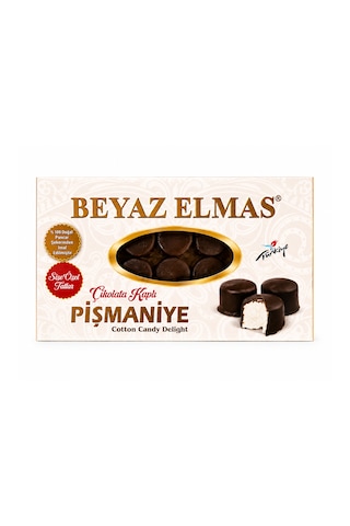 Beyaz Elmas Çikolata Kaplı Pişmaniye 160 Gr - %100 Doğal Pancar Şekerli - Fındıklı Ve Çikolatalı Premium Pişmaniye