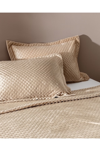 Boulogne Çift Kişilik Kadife Yatak Örtüsü Yo0000000051 Toprak