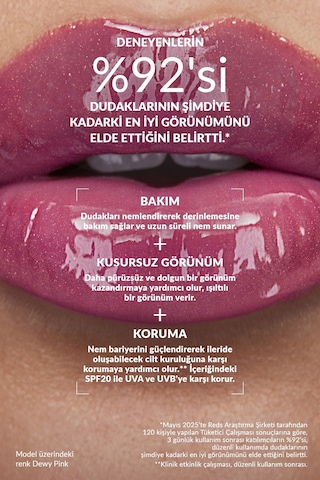Avon Peptit Serum Lip Gloss Dewy Pink
