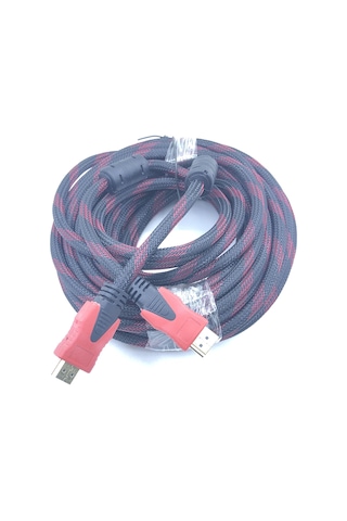 DESTE ELEKTRONİK 10 METRE İP ÖRGÜLÜ ALTIN HDMI KABLO
