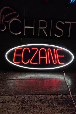 Işıklı Eczane - Neon Led Tabela Duvar Dekorasyon