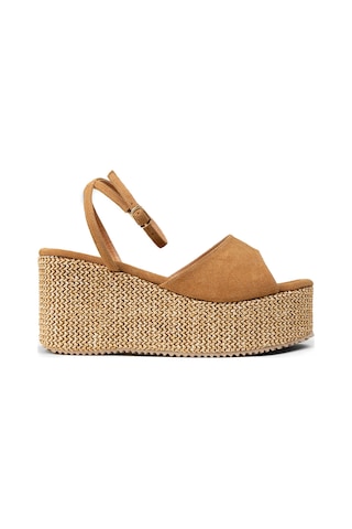 Deery Kadın Taba Renkli Platform Sandalet - Rd814ztbac01 Taba