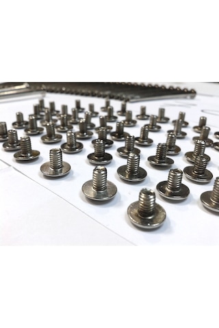 7 CM Dosya Klasör Menü Kartela Vidası Nikel Inox Renk 100 Adet