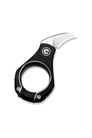 Civivi Pyrus Black G10 Handle Satin Finished 14c28n Blade Kamp Çakı Siyah