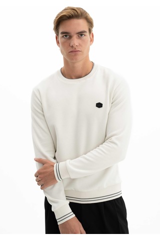 AR-MA Arma Erkek Basic Regular Fit Selanik Kumaş Bisiklet Yaka Sweatshirt Kazak 001