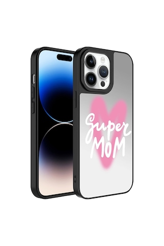 Apple Uyumlu iPhone 14 Pro Max Kılıf Aynalı Desenli Kamera Korumalı Parlak Zore Mirror Kılıf