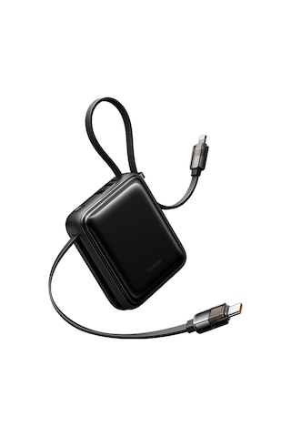 Mcdodo Mc-2550 10000mah 22.5w Dahili Kablolu Mini Powerbank Siyah