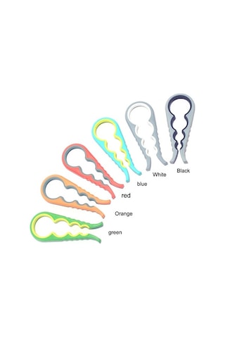 Pazly 4'lü Ev Açacak Seti - Kaymaz Tutma, Dayanıklı Gümüş, Kullanışlı, Evde Kolay Kullanım Gümüş