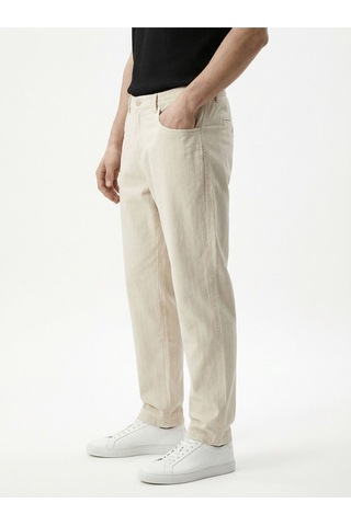 Relax Fit Erkek Pantolon Ekru