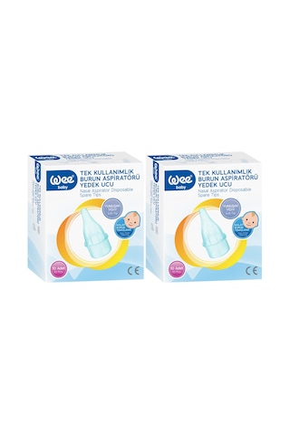 Wee Baby Burun Aspiratörü Nasal Yedek Ucu 20 Adet (2Pk*10)