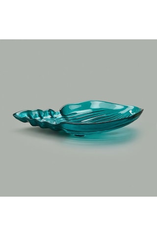 Evidea Deco Snail Dekoratif Tabak - Turkuaz - 40 Cm