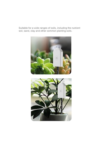 Geeksen Akıllı Toprak Nem Ölçer, Uzaktan Kontrol Ve Nem Sensörlü, Mobil Uygulama İle Bahçe Bitkileri İçin İdeal