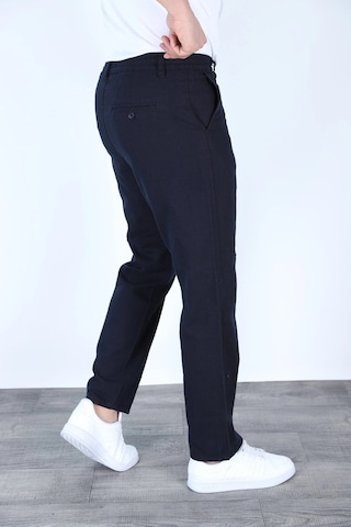 Myrab Denim Yazlık Rahat Kalıp Keten Pantolon Lacivert