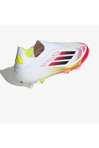 Adidas F50 Elite Bağcıksız Yumuşak Zemin Erkek Beyaz Çim Saha Kramponu Ie1279 Beyaz