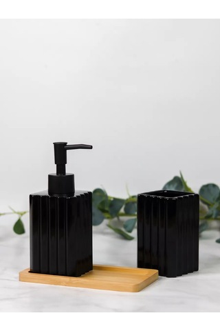 Denezo Banyo Ve Tuvalet Aksesuarları Seti 211384536 Siyah