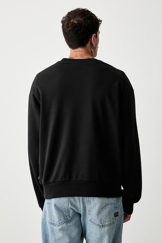 Vans Left Chest Erkek Sweatshirt C-van0010geblkblk Siyah