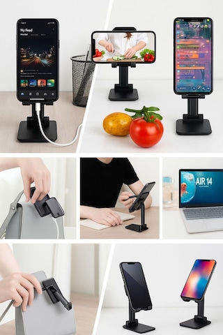 360 Katlanabilir Masaüstü Telefon Ve Tablet Standı
