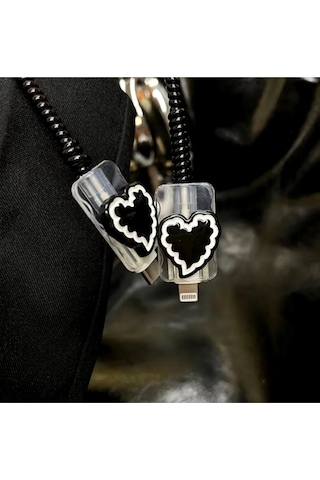 18/20 W Iphone Uyumlu Şarj Aleti Kılıfı Sarj Koruyucu Sarj Kablosu Koruyucu Kılıf Siyah Belirtilmem Diğer