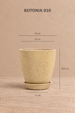 Bostann Dekoratif Saksı - Botonıa 010 - 13l - Bej 13 Lt