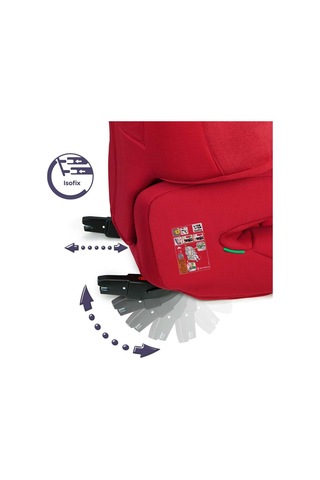 Renolux Renofix 2 Softness Isofix Oto Koltuğu 100 - 150 Cm 15-36 Kg Oto Koltuğu Kırmızı