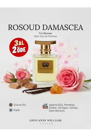 Rosoud Damascea Lüks Kadın Erkek Parfüm Extrait Aromatik - Odunsu