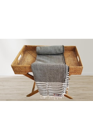 Aksu Summer Line Çok Amaçlı Örtü Pike Koltuk Örtüsü 170x220 Haki Haki