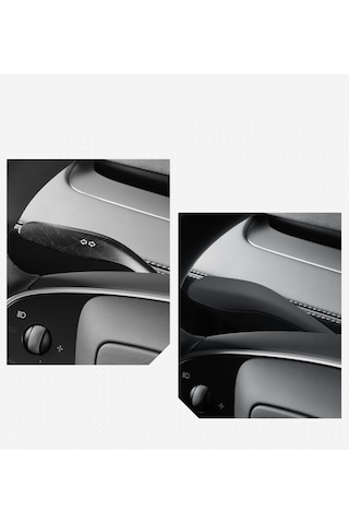 Tesla Model Y Juniper İçin Uyumlu Direksiyon Sinyal Kolu Kapağı Siyah