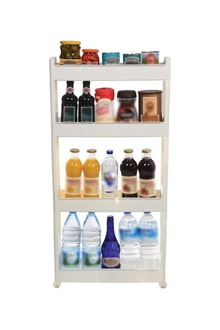 Motek SR-04 Slim Organizer 4 Katlı Raf  Beyaz