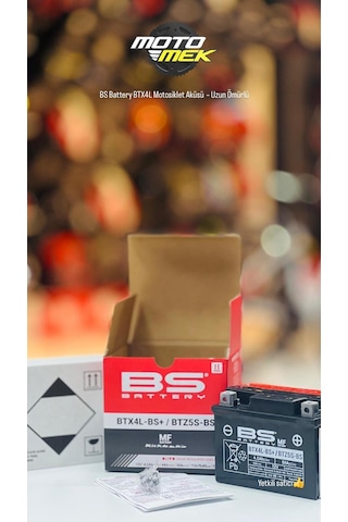 Honda Monkey 125 Today Bs Battery Btx4l-bs+/btz5s-bs Motosiklet Aküsü Ytx4l