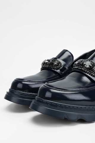 Tamer Tanca Kadın Vegan Lacivert Loafer Ayakkabı 817 2399 Bn Ayk Sk23/24 Lacı Acma Lacivert