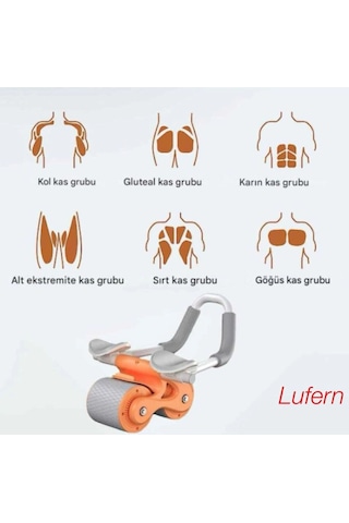 Özel Tasarım Ab Roller Karın Kası Egzersiz Tekerleği Akıllı Fren Fitness Spor Denge Kaymaz Çok Renkli