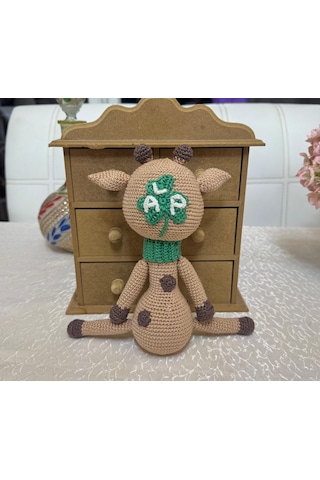Zürafa Amigurumi Uyku Arkadaşı 26-27 Cm 26 Cm