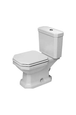 Duravit 1930 Asma Klozet Yavaş Kapanır Kapak Dahil Beyaz, 0227310075 Beyaz